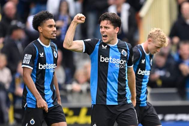 Club Brugge v Royal Antwerp FC - Jupiler Pro League BRUGGE, BELGIUM - SEPTEMBER 13 : Vetlesen Hugo midfielder of Club Brugge celebrates after scoring during the Jupiler Pro League match between Club Brugge and Royal Antwerp FC on September 13, 2026 in Brugge, Belgium, 13 09 2026 Brugge Belgium  Copyright: xNicoxVereeckenx