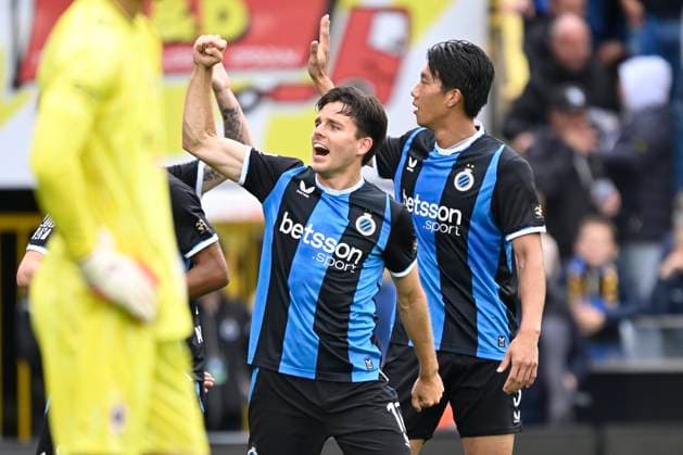 Club Brugge v Royal Antwerp FC - Jupiler Pro League BRUGGE, BELGIUM - SEPTEMBER 13 : Vetlesen Hugo midfielder of Club Brugge celebrates after scoring during the Jupiler Pro League match between Club Brugge and Royal Antwerp FC on September 13, 2026 in Brugge, Belgium, 13 09 2026 Brugge Belgium  Copyright: xNicoxVereeckenx