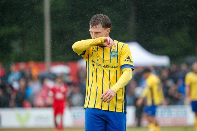 Dorian Cevis Lok GER, Greifswalder FC vs. 1 FC Lok Leipzig, Soccer, Men, Northeast Regional League, Matchday 8, 2026–2027 Season, September 13, 2026, Greifswald Volksstadion, Mecklenburg-Western Pomerania, Germany