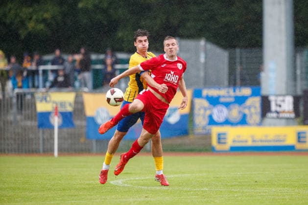 Featured: Robert Leipertz (Greifswald) vs. Pepe Böhm (Lok GER), Greifswalder FC vs. 1. FC Lok Leipzig, Soccer, Men, Northeast Regional League, Matchday 8, 2026–2027 Season, September 13, 2026, Greifswald Volksstadion, Mecklenburg-Western Pomerania, Germany