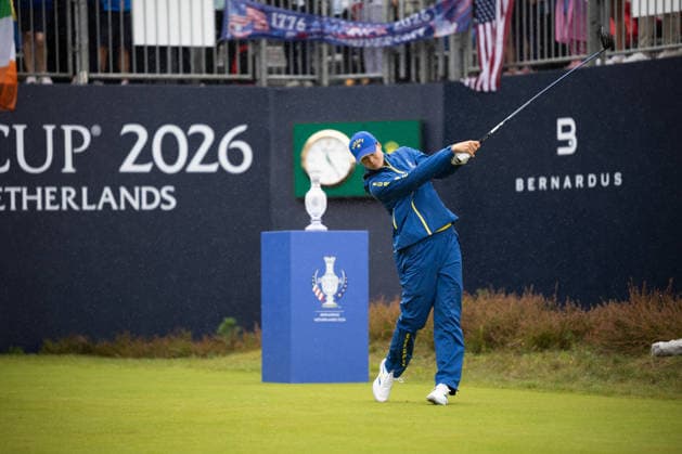 RECORD DATE NOT STATED 13th September 2026; Bernardus Golf, Cromvoirt, Netherlands; Solheim Cup Womens Golf, Final Day; Singles; Esther Henseleit (GER) of Team Europe plays from the 1st tee box AnthonyxBenoit