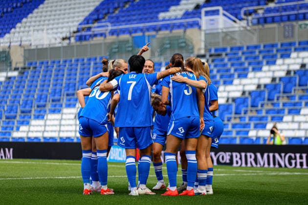 BIRMINGHAM, ENGLAND - September 13: Goal. Oceane Hurtre of Birmingham City celebrates scoring during the Barclays Womens Super League football match between Birmingham City and Brighton & Hove Albion at St Andrews @ Knighthead Park on September 13 in Birmingham, England. (Photo by Natalie Mincher Sports Press Photo SPP) Copyright: xNataliexMincher SPPx Sportspressphoto_SPR229626
