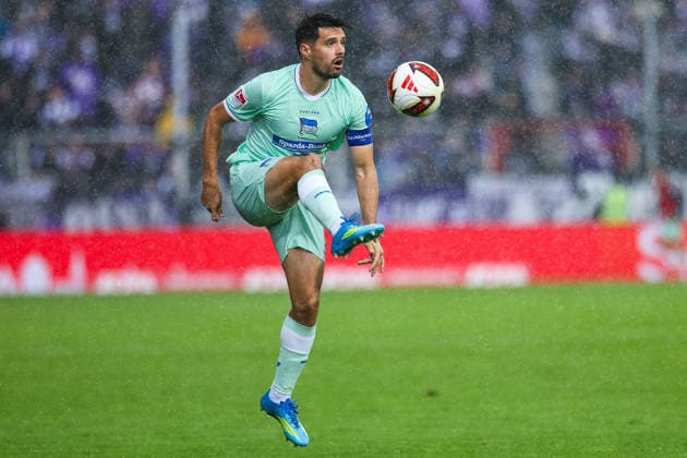 September 13, 2026, xkwix, Soccer, 2nd Division, VfL Osnabrück vs. Hertha BSC, Stadion an der Bremer Brücke, Matchday 5, 2026–2027 season, Josip Brekalo, Hertha BSC 7. DFB regulations prohibit any use of photographs as image sequences and or quasi-video. Photo: xKamilxWilkowskixPressefotoKochx, Lower Saxony, Germany