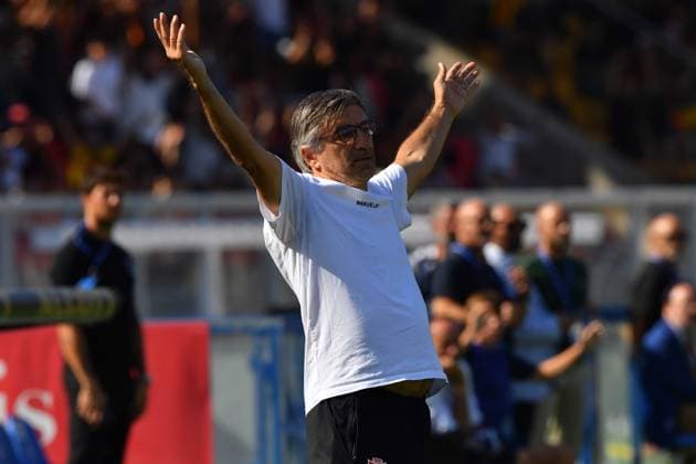 AC Monza s head coach Ivan JuriÄ‡ reacts during the Serie A Enilive matchday 4 match between US Lecce and AC Monza at the Via del Mare Stadium in Lecce, Italy, Sunday, September 13, 2026. (Credit Image: Giovanni Evangelista LaPresse)  Copyright: xGiovannixEvangelista LaPressex
