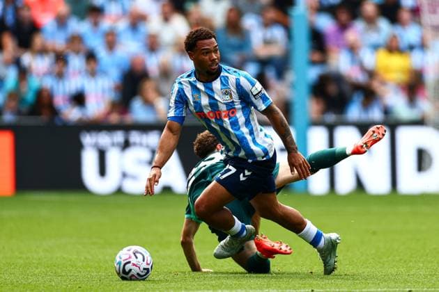 Milan van Ewijk of Coventry City in action Coventry City v Brighton and Hove Albion, Premier League, Football, Football, Coventry Building Society Arena, Coventry, UK - 13 Sep 2026Coventry Coventry Building Society Arena United Kingdom EDITORIAL USE ONLY No use with unauthorised audio, video, data, fixture lists, club league logos or live services. Online in-match use limited to 120 images, no video emulation. No use in betting, games or single club league player publications.  Copyright: xJamesxMarsh Shutterstockx 17144596dt