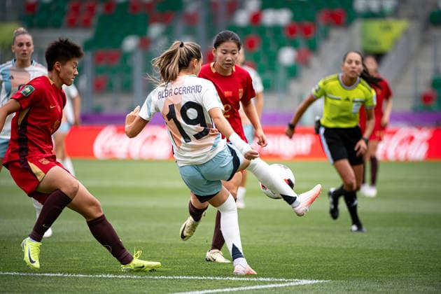 September 13, 2026, Sosnowiec, Silesian Voivodeship, Poland: CERRATO ALBA of Spain in action during the FIFA U20 Womens World Cup match between China versus Spain at ArcelorMittal Park Sosnowiec Poland - ZUMAs385 20260913_zsp_s385_029 Copyright: xLeopoldxSoglox