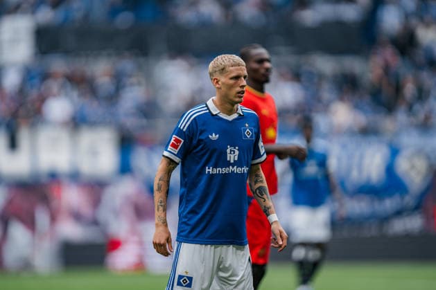 Germany Bundesliga 2026–2027, Matchday 3: RB Leipzig vs. Hamburger SV, Red Bull Arena Leipzig, Albert Gronbaek, Hamburger SV, 11 individual photos Copyright: xTomxLauruschkatx