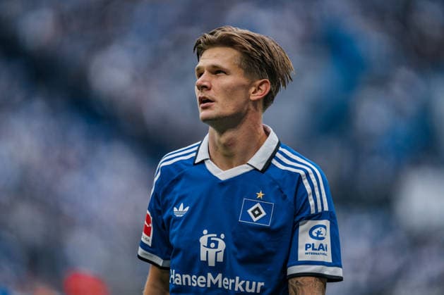 Germany Bundesliga 2026–2027, Matchday 3: RB Leipzig vs. Hamburger SV at Red Bull Arena Leipzig; David Moller Wolfe (Hamburger SV), 3 individual photos Copyright: xTomxLauruschkatx