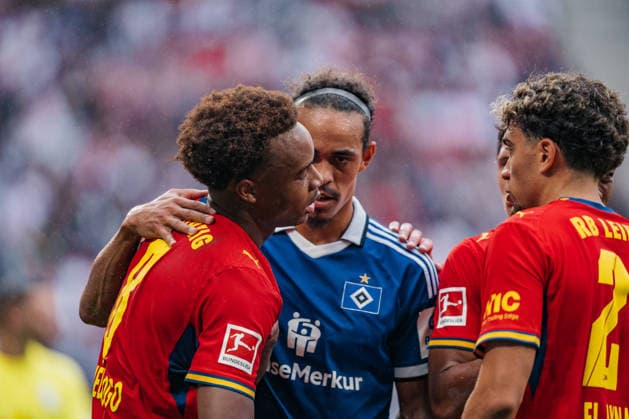 Germany Bundesliga 2026–2027, Matchday 3: RB Leipzig vs. Hamburger SV at Red Bull Arena Leipzig; Assan Ouedraogo (RB Leipzig), 8 (injury) Copyright: xTomxLauruschkatx