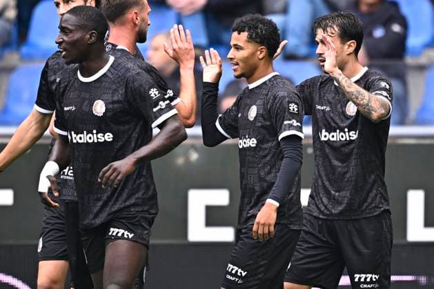KRC Genk v KAA Gent - Jupiler Pro League GENK, BELGIUM - SEPTEMBER 13 : Sonko Momodou forward of KAA Gent celebrates after scoring a goal to make it 0-1 during the Jupiler Pro League match between KRC Genk and KAA Gent on September 13, 2026 in Genk, Belgium, 13 09 2026 Genk Belgium  Copyright: xTomasxSiskx