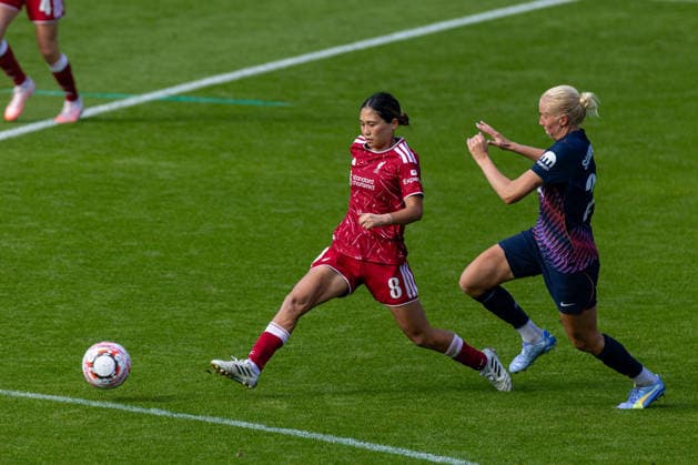 Football - FA Women™s Super League - Liverpool FC Women v Tottenham Hotspur FC Women ST HELENS, ENGLAND - Sunday, September 13, 2026: Liverpool FC Women s Fuka Nagano during the FA Women™s Super League match between Liverpool FC Women and Tottenham Hotspur FC Women at the St Helens Stadium. (Photo by David Rawcliffe Propaganda) ST HELENS St Helens Stadium MERSEYSIDE ENGLAND  Copyright: xPropagandax P2026-09-13-Liverpool_W_Tottenham_W-115