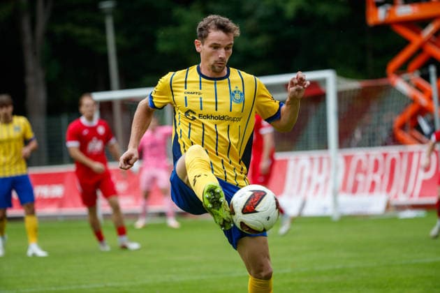 Nils Kaiser Lok GER, Greifswalder FC vs. 1 FC Lok Leipzig, Soccer, Men, Northeast Regional League, Matchday 8, 2026–2027 Season, September 13, 2026, Greifswald Volksstadion, Mecklenburg-Western Pomerania, Germany