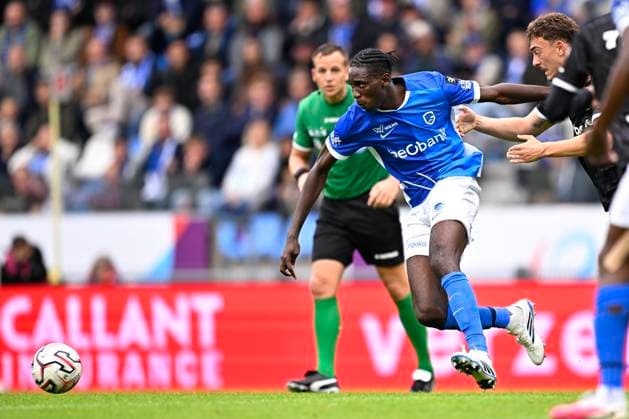 KRC Genk v KAA Gent - Jupiler Pro League GENK, BELGIUM - SEPTEMBER 13 : Bangoura Sory Ibrahima midfielder of KRC Genk during the Jupiler Pro League match between KRC Genk and KAA Gent on September 13, 2026 in Genk, Belgium, 13 09 2026 Genk Belgium  Copyright: xTomasxSiskx