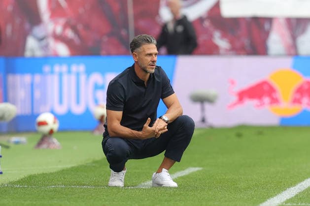 September 13, 2026, xtgx, Soccer, Bundesliga 1, RB Leipzig vs. Hamburger SV, from left: Martin Demichelis (Leipzig), Coach. DFL and DFB regulations prohibit any use of photographs as image sequences and or quasi-video (Leipzig)
