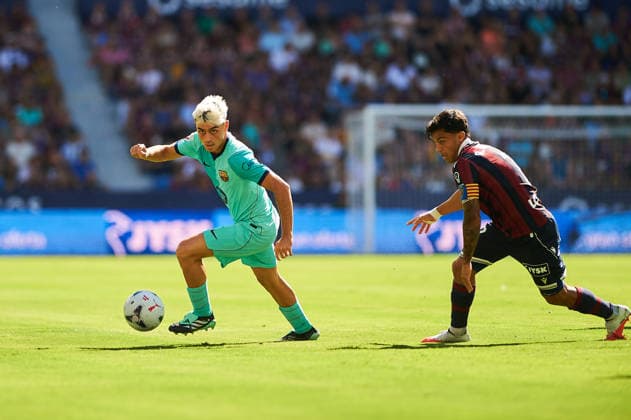 Pedri Gonzalez of FC Barcelona during the LaLiga EA Sports match between Levante UD and FC Barcelona at Estadi Ciutat de Valencia on September 13, 2026, in Valencia, Spain