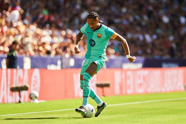 Raphinha of FC Barcelona during the LaLiga EA Sports match between Levante UD and FC Barcelona at Estadi Ciutat de Valencia on September 13, 2026, in Valencia, Spain