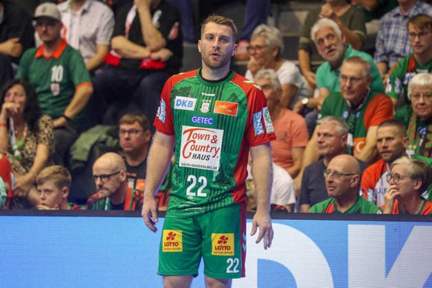 September 13, 2026, xgox, Handball: Opel HBL SC Magdeburg vs. HSG Wetzlar emspor, from left: Lukas Mertens (Magdeburg), 22 (Magdeburg)