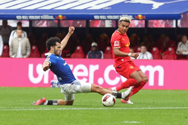 1 Bundesliga RB Leipzig vs. Hamburger SV September 13, 2026 Zakaria El Ouahdi 7, Hamburger SV scores against Antonio Nusa 7, RB Leipzig too late LEIPZIG, GERMANY SEPTEMBER 13 Bundesliga match RB Leipzig vs. Hamburger SV at the Red Bull Arena on Matchday 3 of the 1. Bundesliga on September 13, 2026 in Leipzig, Germany. DFL regulations prohibit any use of photographs as image sequences and or quasi-video. Copyright: xBEAUTIFULxSPORTS JanxKaeferx