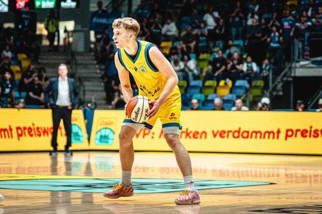 September 13, 2026, xhfmx, Basketball Netto BBL Cup, Skyliners Frankfurt vs. Science City Jena, Raphael Falkenthal (Science City Jena), 2 Frankfurt