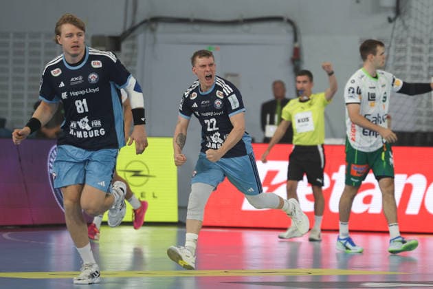 Handball I Men s I 2026–2027 Season I Bundesliga I Matchday 4 I Handball Club Hamburg vs. FRISCH AUF Göppingen I September 13, 2026 Noah Beyer, 22, Handball Club Hamburg celebrates Copyright: xLobeca RalfxHomburgx