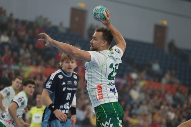 Handball I Men I 2026–2027 Season I Bundesliga I Matchday 4 I Handball Club Hamburg vs. Frisch Auf Göppingen I September 13, 2026 Ludvig Jurmala Aström 25, Frisch Auf Göppingen vs. Hamburg, Alsterdorfer Sporthalle, Hamburg, Germany Copyright: xLobeca RalfxHomburgx