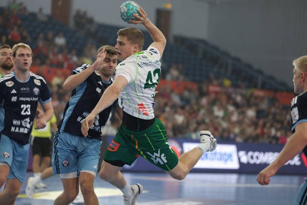 Handball I Men I 2026–2027 Season I Bundesliga I Matchday 4 I Handball Club Hamburg vs. Frisch Auf Göppingen I September 13, 2026 Martin Hanne 42, Frisch Auf Göppingen vs. Hamburg, Alsterdorfer Sporthalle, Hamburg, Germany Copyright: xLobeca RalfxHomburgx