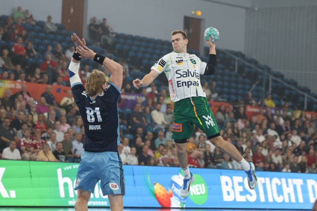 Handball Men s 2026–2027 Season Bundesliga Matchday 4 Handball Club Hamburg vs. FRISCH AUF Göppingen September 13, 2026 Martin Hovde 81, Handball Club Hamburg Max Beneke 9, Frisch Auf Göppingen, Hamburg, Alsterdorfer Sporthalle, Hamburg, Germany Copyright: xLobeca RalfxHomburgx
