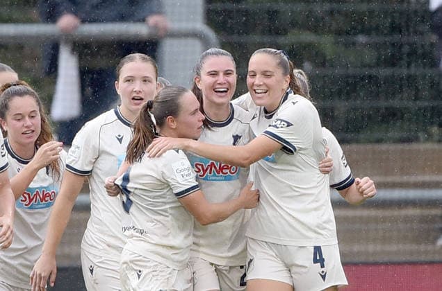 September 13, 2026, xhbx, Soccer, Google Pixel, Women s Bundesliga, Eintracht Frankfurt vs. TSG Hoffenheim, Goal scored: Chiara Hahn of TSG 1899 Hoffenheim ties the score at 1–1 against Eintracht Frankfurt in Frankfurt am Main
