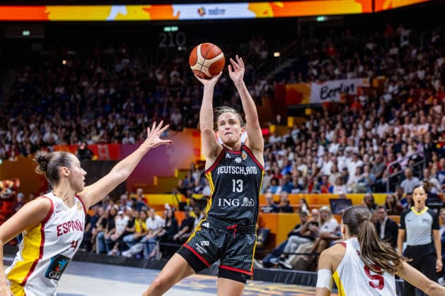 Basketball Berlin, September 13, 2026 FIBA Women’s Basketball World Cup Germany 2026 Third-Place Game (Bronze Medal Game) Spain (ESP) vs. Germany (GER) Leonie Fiebich, Germany, No. 13
