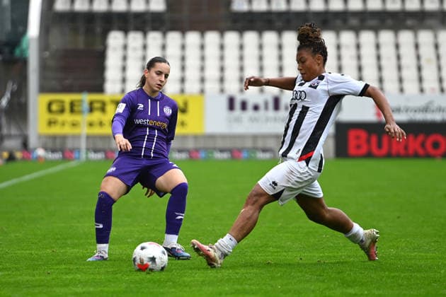 Leonie Köpp, Women s Bundesliga 2, SGS Essen vs. FC Ingolstadt, September 13, 2026; Leonie Köpp, SGS Essen, Women s Bundesliga 2, Matchday 6, SGS Essen vs. FC Ingolstadt on September 13, 2026, at the Stadion an der Hafenstraße in Essen; final score 1–1 in front of 1,031 spectators