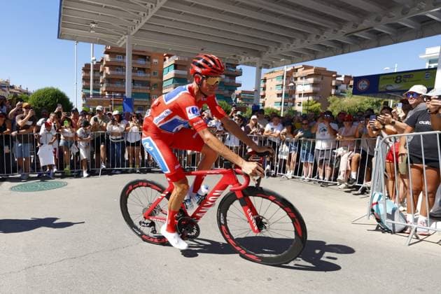Start of the final stage of the 2026 Vuelta a Espana. Photo of Spanish cyclist, Enric Mas, at the start of the final stage of the 2026 Vuelta a Espana. September 13, 2026, in Granada, Andalusia, Spain. SEPTEMBER 13, 2026. Álex Cá. Granada, Spain  Copyright: xÃlexxCamarax 7771333