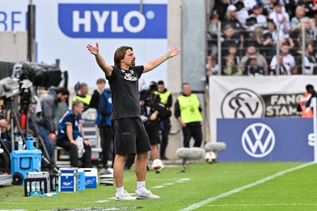 1 Soccer Bundesliga SV Elversberg vs. FC Bayern Munich, September 13, 2026, ELVERSBERG, GERMANY September 13. Pictured: Vincent WAGNER, coach of SV Elversberg. Isolated photo taken during the Bundesliga match between SV Elversberg and FC Bayern Munich on Matchday 3 at the Ursapharm Arena on Kaiserlinde. DFL REGULATIONS PROHIBIT ANY USE OF PHOTOGRAPHS AS IMAGE SEQUENCES AND OR QUASI-VIDEO Copyright: xBEAUTIFULxSPORTS Goldbergx