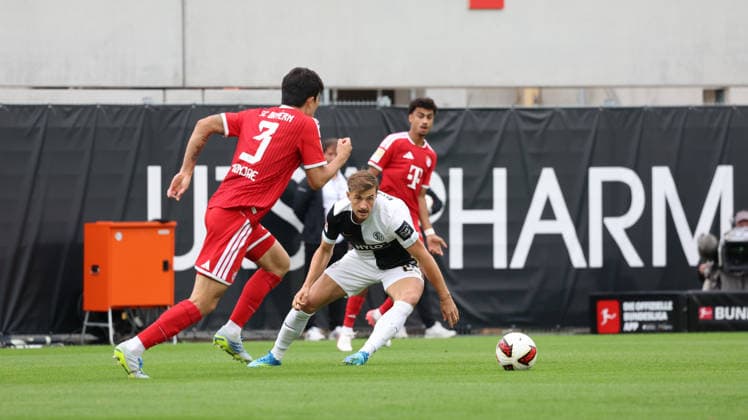 September 13, 2026, xrekx, Soccer, Bundesliga 1, SV Elversberg vs. FC Bayern Munich – Lukas Petkov, SV 07 Elversberg. DFL and DFB regulations prohibit any use of photographs as image sequences and or quasi-video. Elversberg