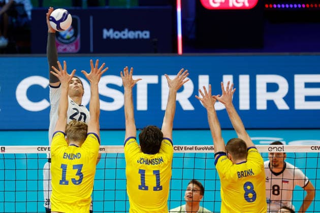 Volleyball, European Championships, Slovenia v Sweden