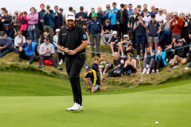 2026 Amgen Irish Open - Fourth Round, Trump International Golf Links, Doonbeg 13 9 2026 Shane Lowry reacts after he misses his birdie putt on the fourth green Shane Lowry reacts after he misses his birdie putt on the fourth green 13 9 2026  Copyright: xx BB2_0458