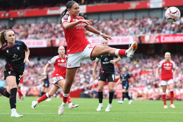 Arsenal gegen Palace Women, 13. September 2026, London, Barclays Women’s Super League, Fußball, Arsenal gegen Crystal Palace Women, Lisa Baum von Arsenal, Foto: Charlotte Wilson, Offside, London, Großbritannien Copyright: xCharlottexWilsonx xOffsidexOffside