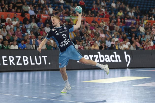 Handball I Men I 2026–2027 Season I Bundesliga I Matchday 4 I Handball Club Hamburg vs. FRISCH AUF Göppingen I September 13, 2026 Frederik Bo Andersen, 21, Handball Club Hamburg, Alsterdorfer Sporthalle, Hamburg, Germany Copyright: xLobeca RalfxHomburgx