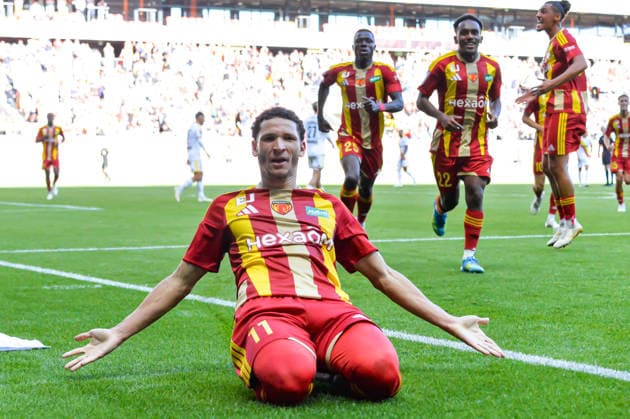 FOOTBALL : Le Mans FC vs RC Lens - Ligue 1 - JournÃ e 4- 13 09 2026 Joie des joueurs du Mans FC aprÃ s le but de Adil Bourabaa (Le Mans FC) Le MansFrance  Copyright: xBaptistexAutissierx
