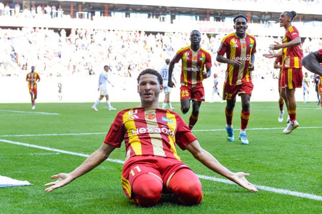FOOTBALL : Le Mans FC vs RC Lens - Ligue 1 - JournÃ e 4- 13 09 2026 Joie des joueurs du Mans FC aprÃ s le but de Adil Bourabaa (Le Mans FC) Le MansFrance  Copyright: xBaptistexAutissierx