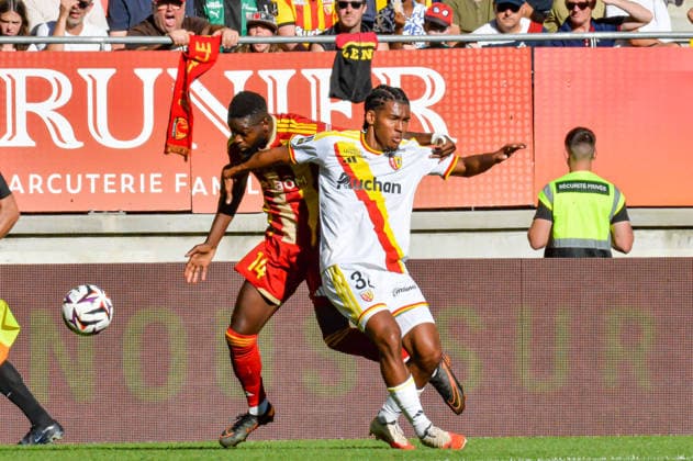 FOOTBALL : Le Mans FC vs RC Lens - Ligue 1 - JournÃ e 4- 13 09 2026 Louis Mafouta (Le Mans FC) Kyllian Antonio (RC Lens) Le MansFrance  Copyright: xBaptistexAutissierx
