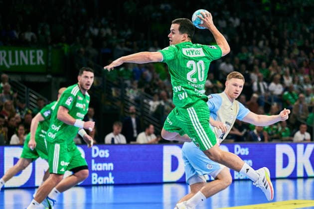 Tim Freihoefer, Fuechse Berlin, 20, GER, Fuechse Berlin vs. VfL Gummersbach, 1st Bundesliga, Opel HBL, 2026–27 season, Matchday 4, September 13, 2026, GER, Fuechse Berlin vs. VfL Gummersbach, 1st Bundesliga, Opel HBL, 2026–27 season, Matchday 4, September 13, 2026, Berlin Copyright: xClaudiusxRauch,xEibner-Pressefotox xClaudiusxRauchx EP_CRH
