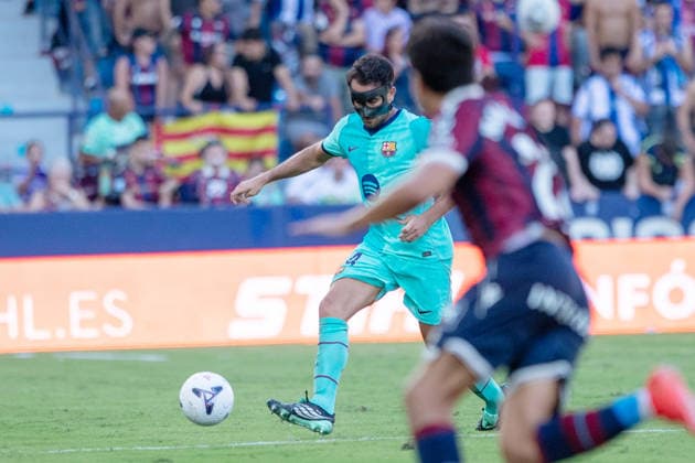 ESP LaLiga EA Sports: UD Levante vs. FC Barcelona — Eric Garcia of FC Barcelona during the LaLiga EA Sports match between UD Levante and FC Barcelona, played at the Ciudad de Valencia Stadium in Valencia on September 12, 2026, in Valencia, Spain — Soccer Copyright: xAgenciaxLOFx