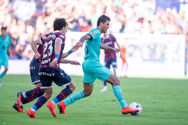 ESP LaLiga EA Sports UD Levante vs. FC Barcelona Rodrigo Hernandez (Rodri) of FC Barcelona during the LaLiga EA Sports match between UD Levante and FC Barcelona, played at the Ciudad de Valencia Stadium in Valencia on September 12, 2026, in Valencia, Spain. Soccer Copyright: xAgenciaxLOFx