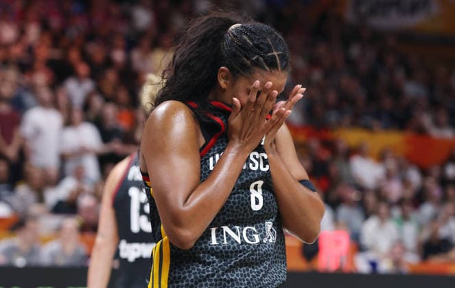 Nyara Sabally Disappointment Disappointment Sports Basketball FIBA World Cup Women s World Championship Third-Place Game 2026–2027 Season September 13, 2026 DBB Germany GER vs. Spain ESP