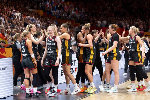 German Team Disappoints: Disappointment After Loss, GER, Spain vs. Germany, Basketball, 2026 FIBA Women s World Cup, Third-Place Game, September 13, 2026, GER, Spain vs. Germany, Basketball, 2026 FIBA Women’s World Cup, 3rd-place game, September 13, 2026, Berlin Copyright: xEibner-Pressefoto MaxxVincenx EP_MVN