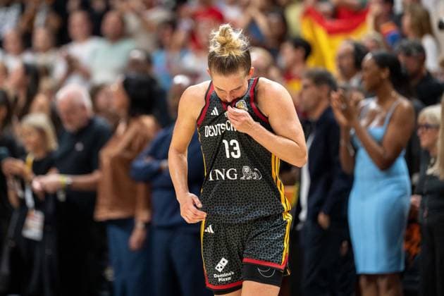 Leonie Fiebich, Germany, 13, disappointed after defeat, GER, Spain vs. Germany, basketball, 2026 FIBA Women’s World Cup, 3rd-place game, September 13, 2026, GER, Spain vs. Germany, basketball, 2026 FIBA Women’s World Cup, 3rd-place game, September 13, 2026, Berlin Copyright: xEibner-Pressefoto MaxxVincenx EP_MVN