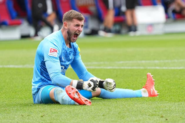2. Bundesliga, Matchday 5, 2026–27 Season, FC Heidenheim vs. Holstein Kiel: Timo Weiner of Holstein Kiel lets out his frustration. FC Heidenheim vs. Holstein Kiel, 2. Bundesliga, Matchday 5, 2026–27 Season, FC Heidenheim vs. Holstein Kiel, Germany, Heidenheim, Voith Arena, September 13, 2026 SP_GHR