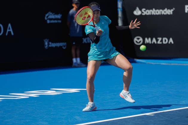 WTA GUADALAJARA OPEN 2026 WTA GUADALAJARA OPEN 2026 NADIIA KICHENOK VS NAO HIBINO 09 13 2026 GUADALAJARA, JALISCO Action photo of Nao Hibino of Japan during a qualifying match at the 2026 WTA Guadalajara Open, held at the Centro Panamericano de Tenis in Guadalajara, Jalisco, Mexico Photo of Nao Hibino of Japan, during a qualifying match of the 2026 WTA Guadalajara Open held at the Centro Panamericano de Tenis in Guadalajara, Jalisco, Mexico. PHOTO BY IMAGENSHOP PHOTO AGENCY GUADALAJARA, JALISCO, MEXICO Copyright: xJorgexReyesx