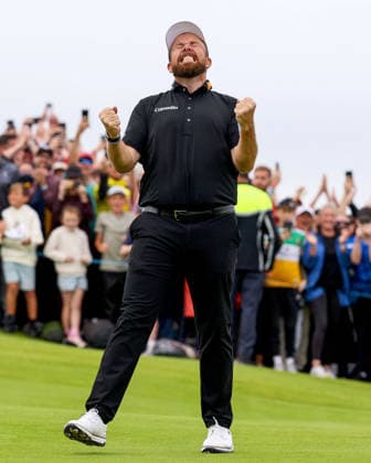 2026 Amgen Irish Open - Fourth Round, Trump International Golf Links, Doonbeg 13 9 2026 Shane Lowry celebrates after making a birdie on the eighteenth green and winning the Amgen Irish Open Shane Lowry celebrates after making a birdie on the eighteenth green and winning the Amgen Irish Open 13 9 2026  Copyright: xx BB2_2939