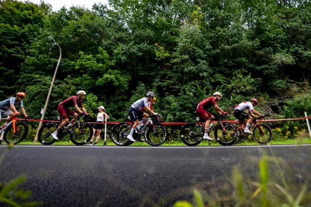 September 13, 2026, Montreal, Pq, CANADA: Jerome Gauthier rides ahead of a pack during the Grand Prix Cyclistes de Montreal on Sunday, Sept. 13, 2026. Canada News - September 13, 2026  - ZUMAc35_ 20260913_zaf_c35_014 Copyright: xChristopherxKatsarovx